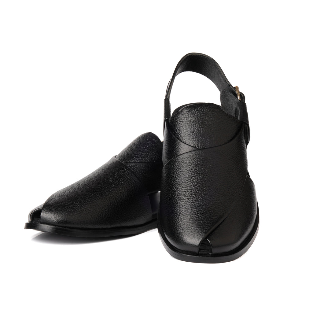 CS-15 Black Soft Grain Leather Peshawari