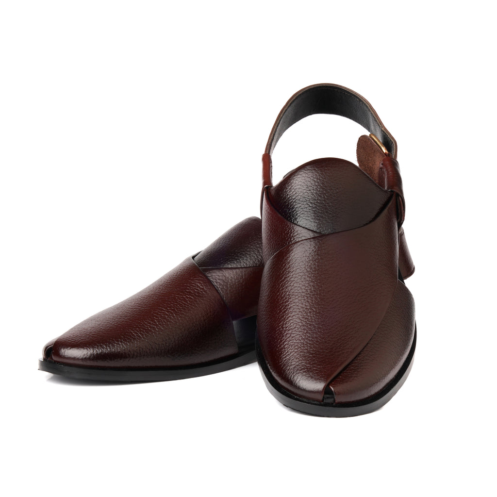 CS-15 Maroon Soft Grain Leather Peshawari