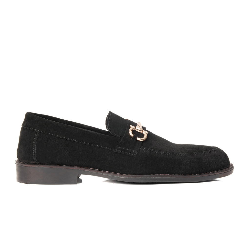 CS-07 Black Cow Suede Loafers | Super Comfortable