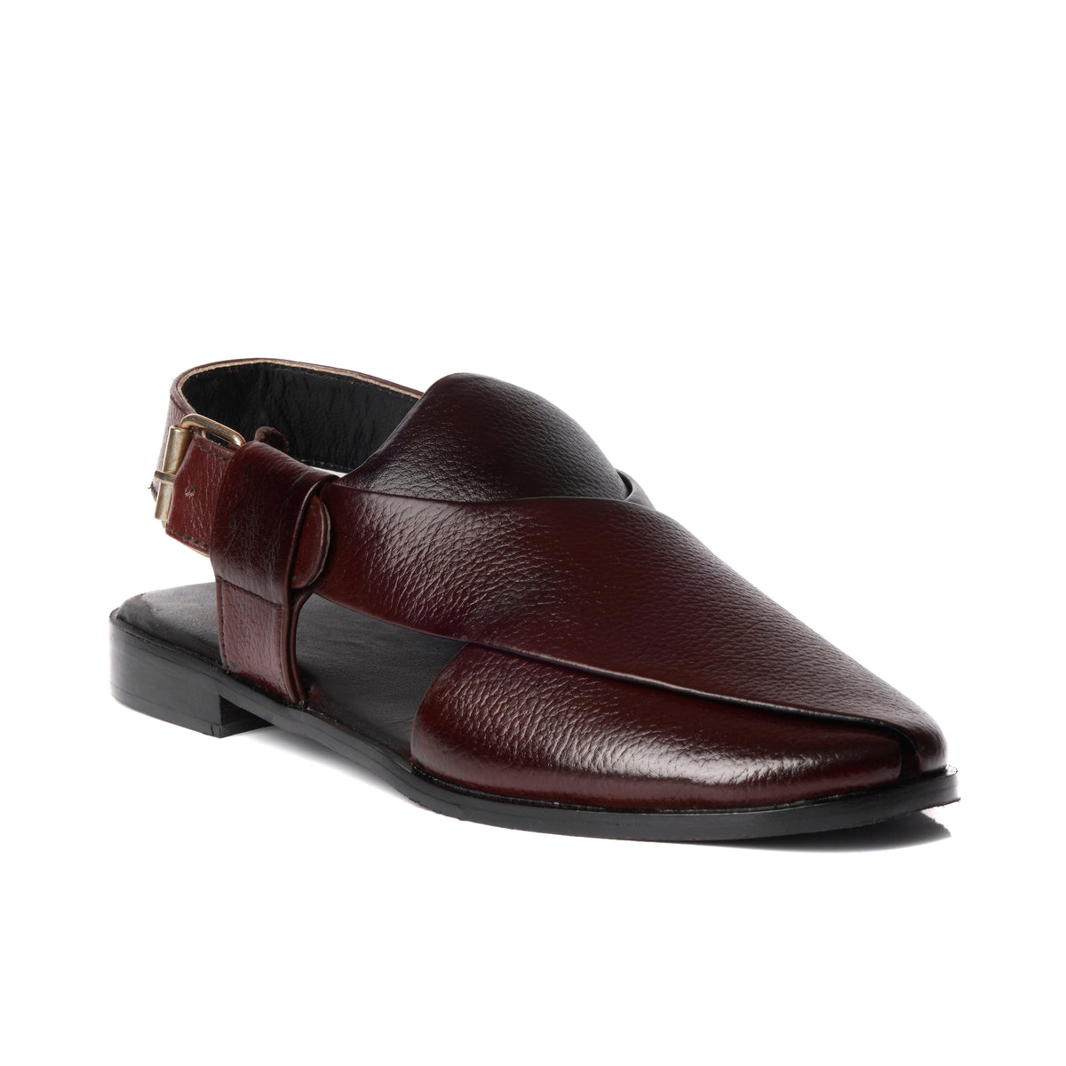 CS-15 Maroon Soft Grain Leather Peshawari