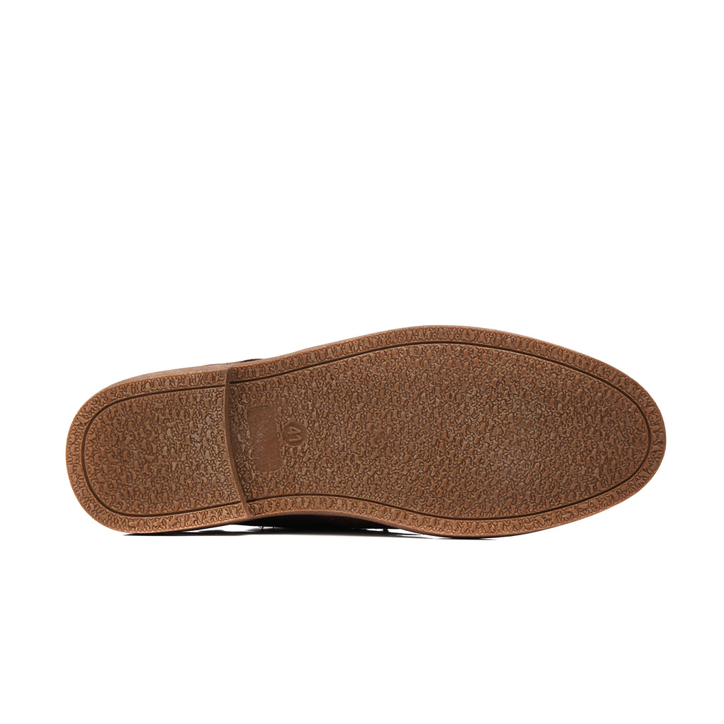 CS-08 Oily Brown Brogue Shoes Casual Style