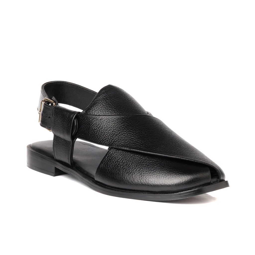 CS-15 Black Soft Grain Leather Peshawari