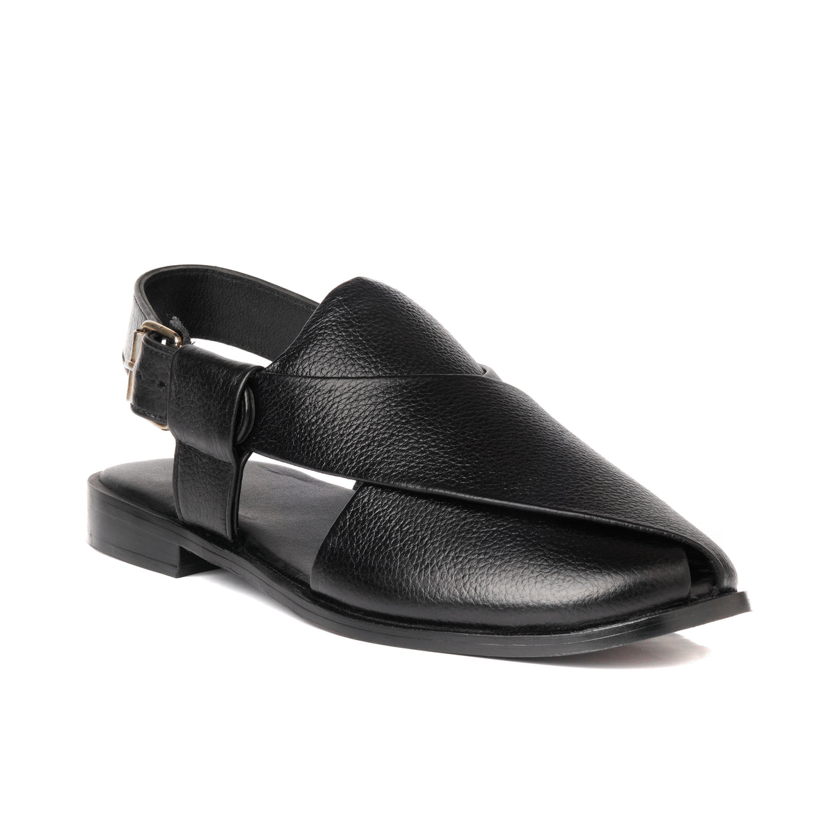 CS-15 Black Soft Grain Leather Peshawari