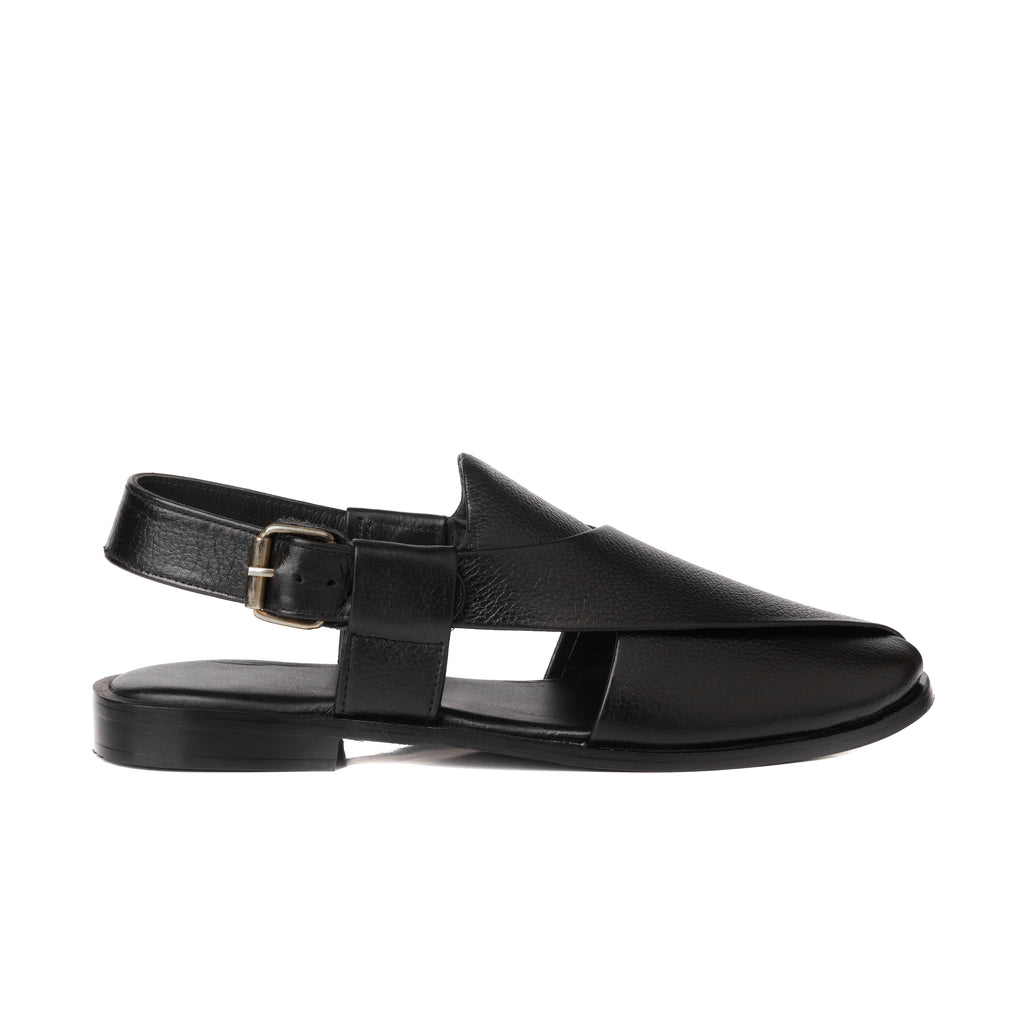 CS-15 Black Soft Grain Leather Peshawari