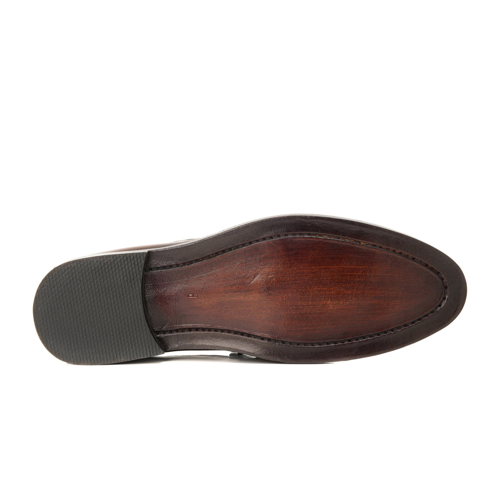 CS-11 Patina Brown Cow Leather Loafers