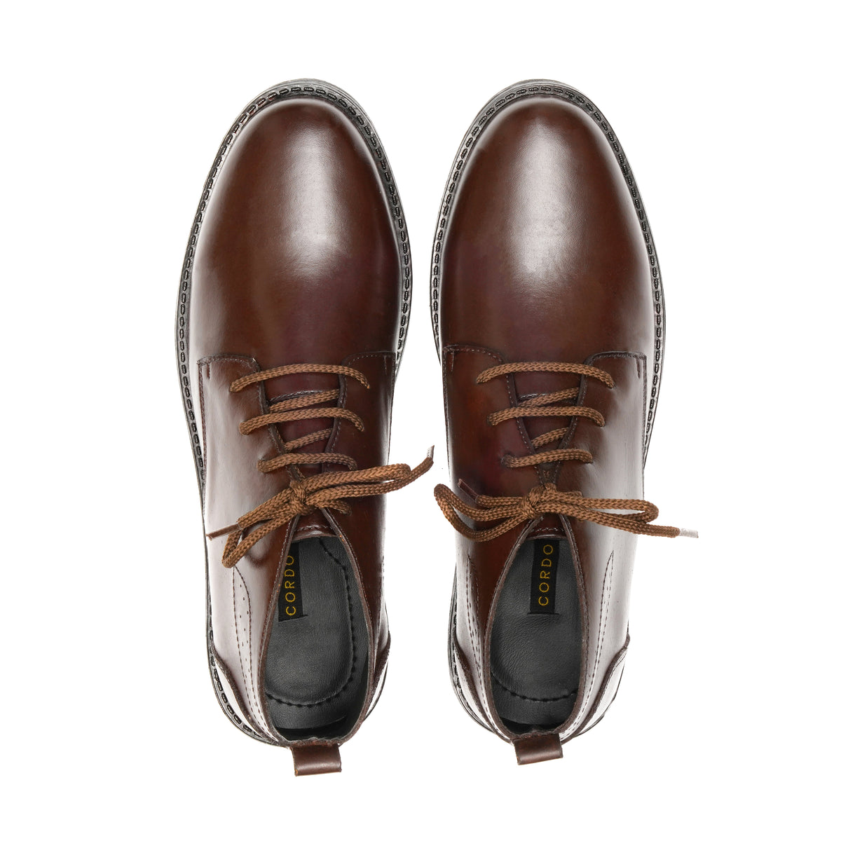 CS-04 Brown Cow Leather Chukka Laces Boot
