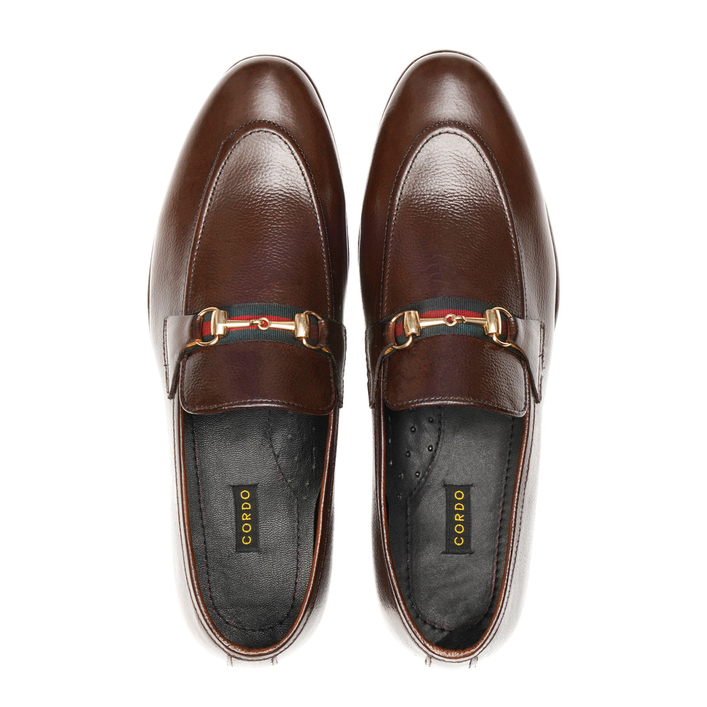 CS-06 Brown Cow Leather Loafers