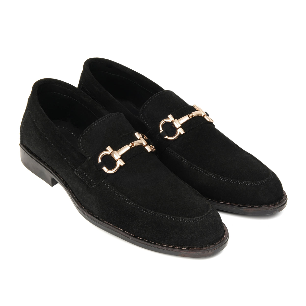 CS-07 Black Cow Suede Loafers | Super Comfortable