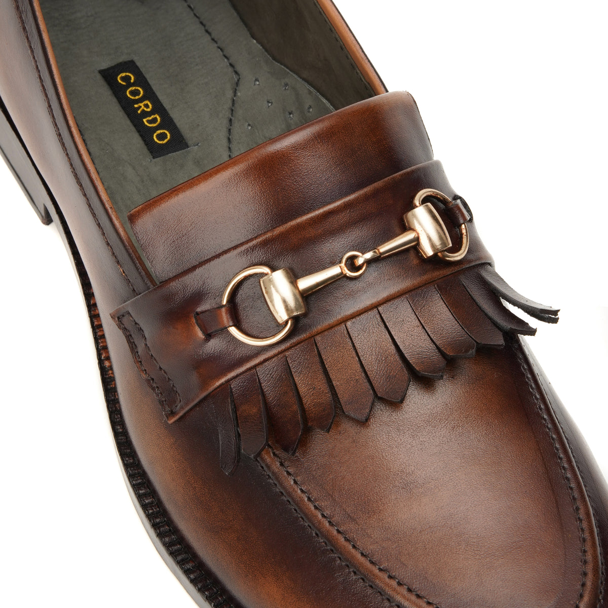 CS-11 Patina Brown Cow Leather Loafers