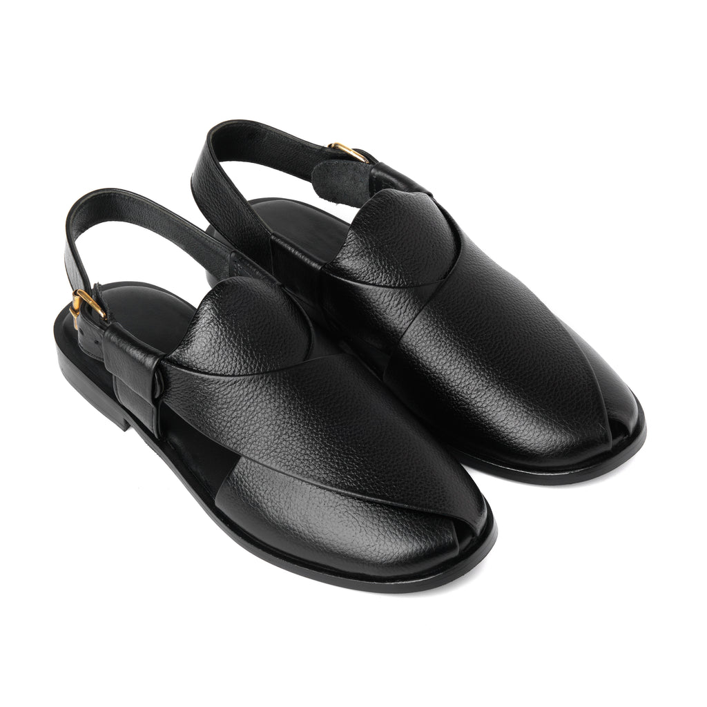 CS-15 Black Soft Grain Leather Peshawari