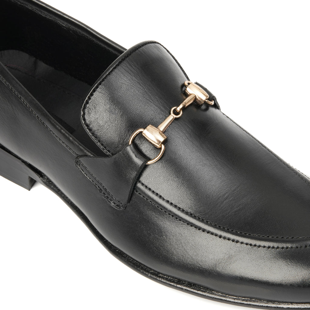 CS-01 Black Cow Leather Loafers