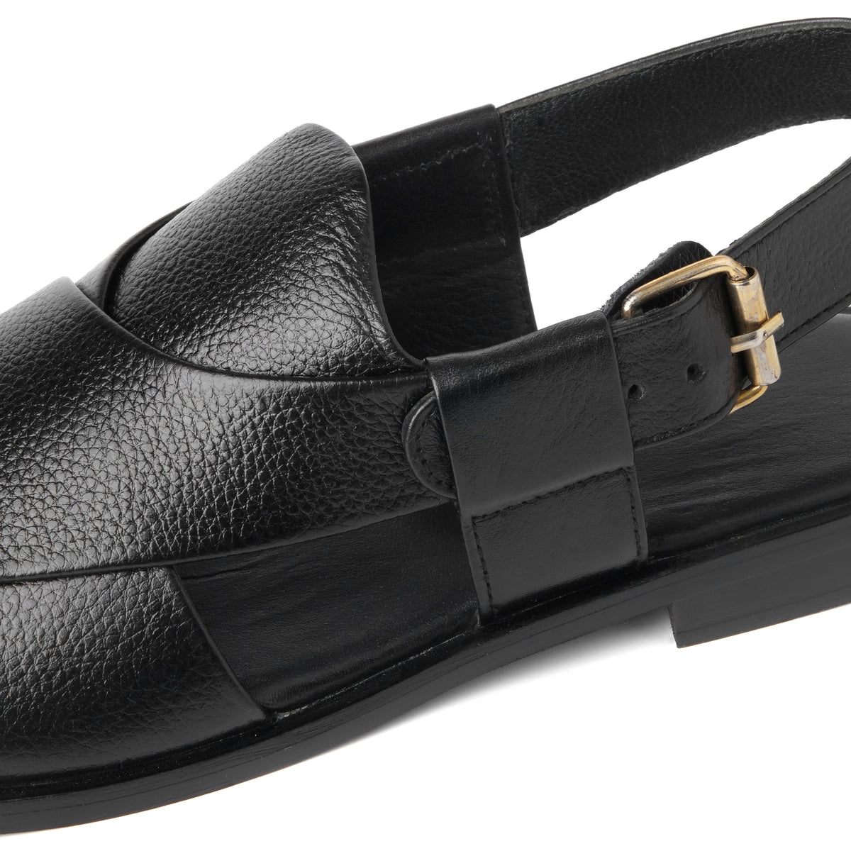 CS-15 Black Soft Grain Leather Peshawari