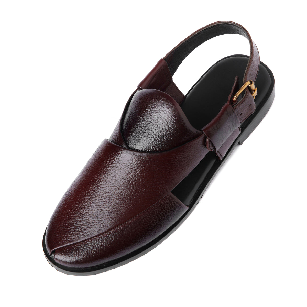 CS-15 Maroon Soft Grain Leather Peshawari