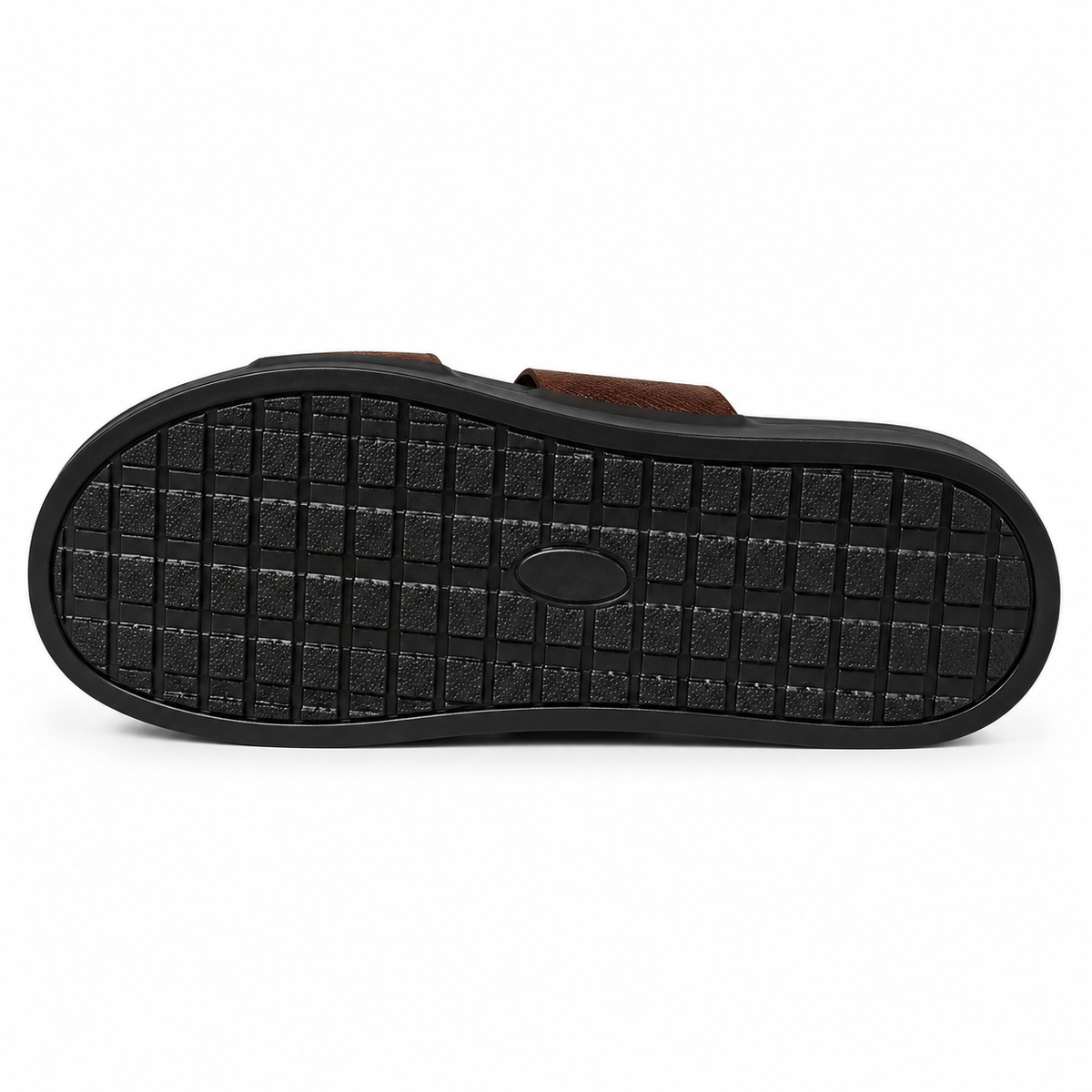 CS-32 Brown Shaded Woven Leather Slippers